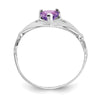 CZ Birthstone Claddagh Heart Ring