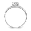 CZ Birthstone Claddagh Heart Ring