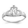 CZ Birthstone Claddagh Heart Ring