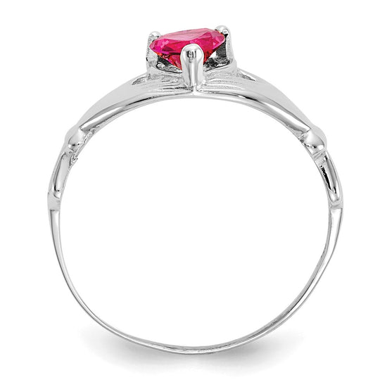 CZ Birthstone Claddagh Heart Ring