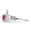 CZ Birthstone Claddagh Heart Ring