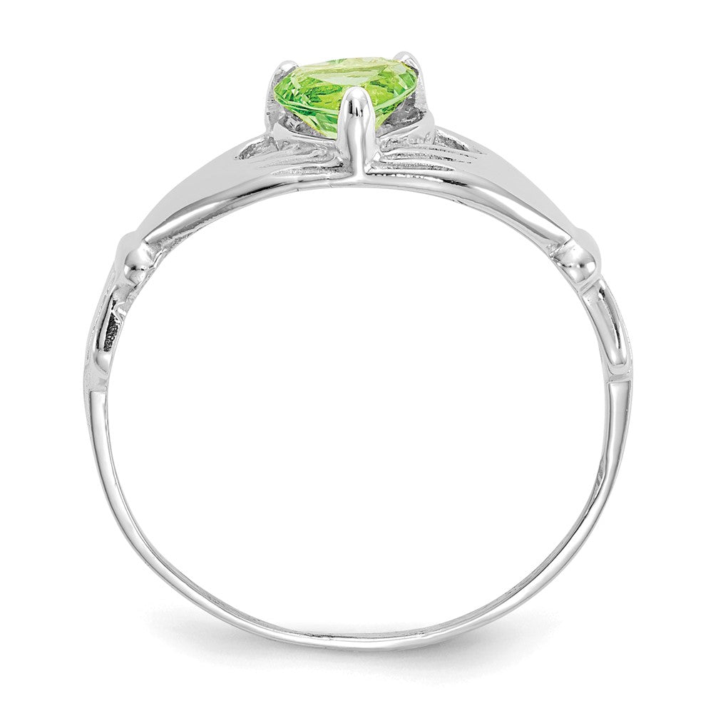 CZ Birthstone Claddagh Heart Ring