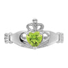 CZ Birthstone Claddagh Heart Ring