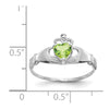 CZ Birthstone Claddagh Heart Ring