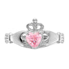 CZ Birthstone Claddagh Heart Ring