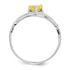 CZ Birthstone Claddagh Heart Ring