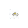 CZ Birthstone Claddagh Heart Ring