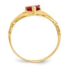 CZ Birthstone Claddagh Heart Ring