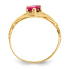 CZ Birthstone Claddagh Heart Ring