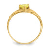 CZ Birthstone Claddagh Heart Ring