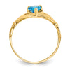 CZ Birthstone Claddagh Heart Ring