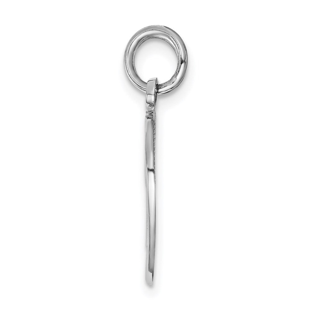 14k White Gold DAUGHTER-MOM 2-Piece Break-apart Heart Charm