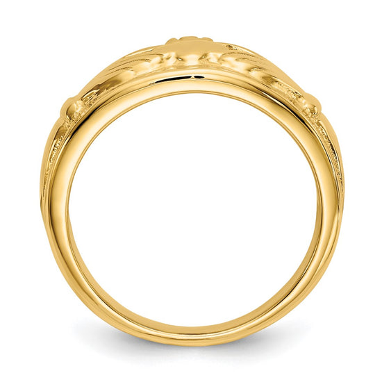 Gold Polished Claddagh Rings