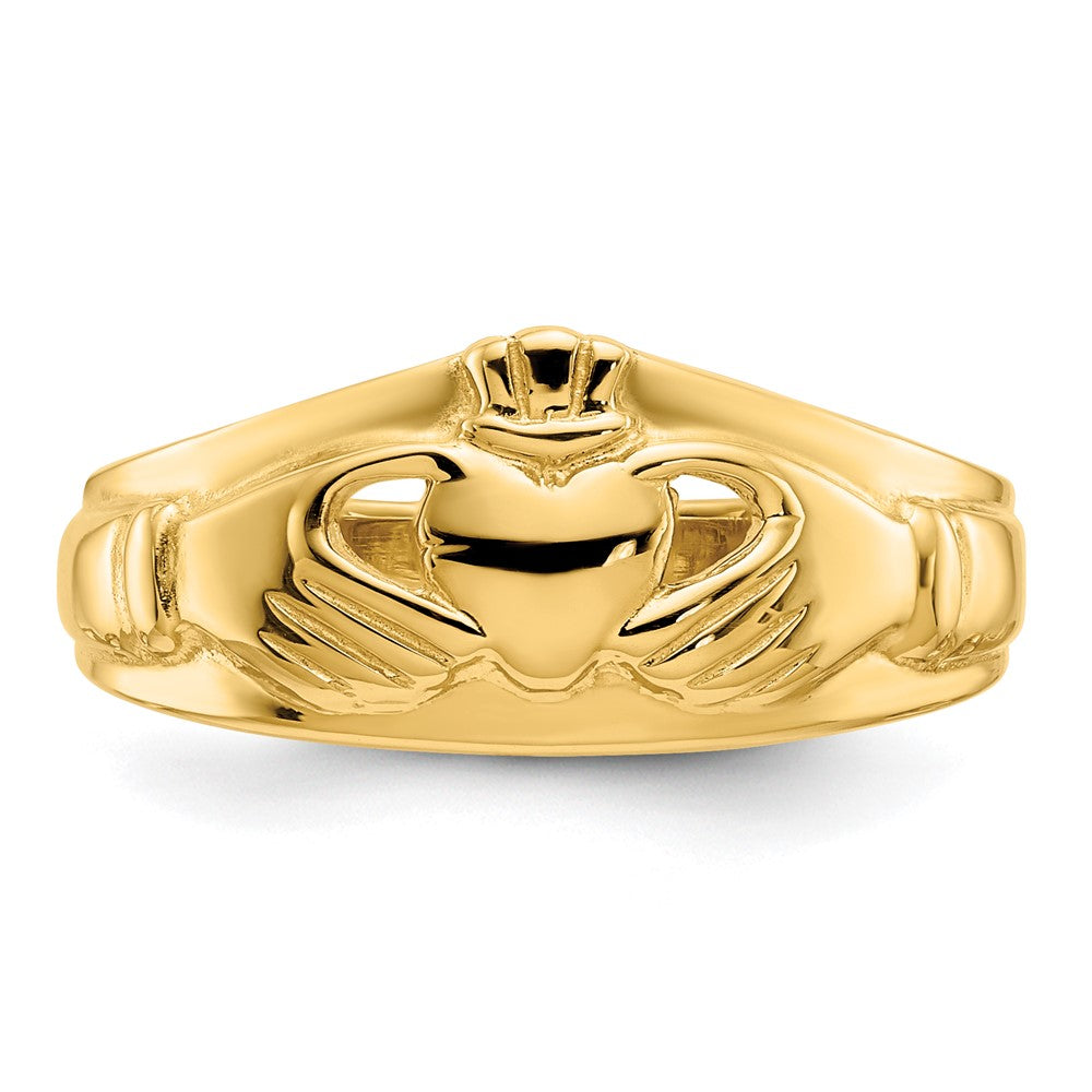 Gold Polished Claddagh Rings