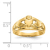 Gold Polished Claddagh Rings