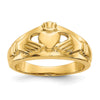 Gold Polished Claddagh Rings