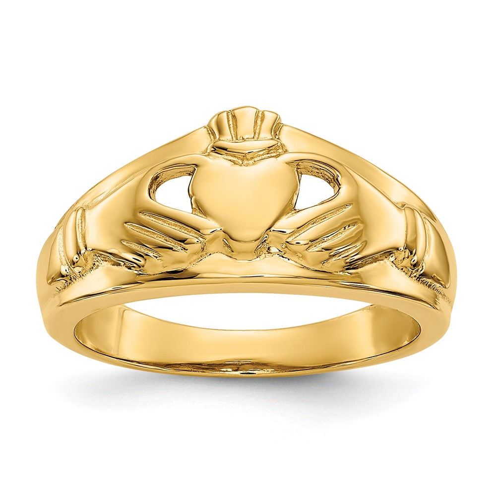 Gold Polished Claddagh Rings