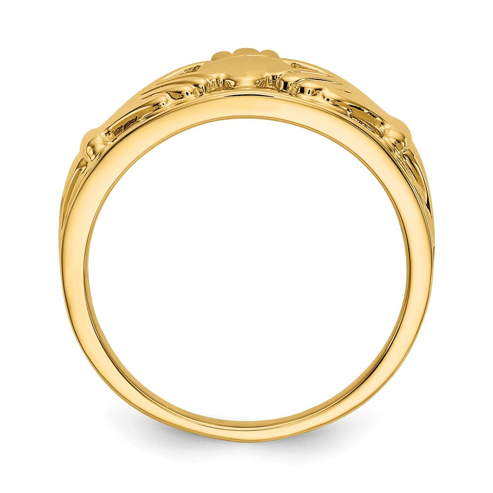 Gold Polished Claddagh Rings