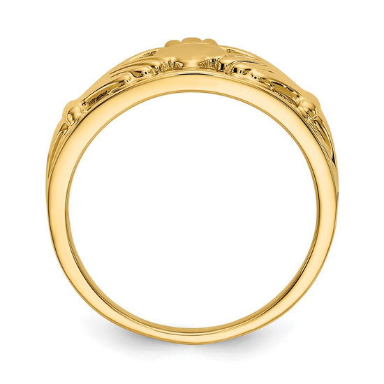14k Ladies Polished Claddagh Ring