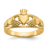 14k Ladies Polished Claddagh Ring