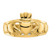 Gold Polished Claddagh Rings