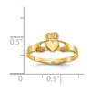 Gold Polished Claddagh Rings
