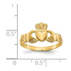 Gold Polished Claddagh Rings