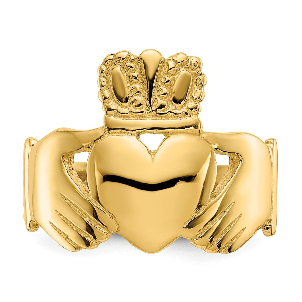 Gold Polished Claddagh Rings