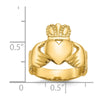 Gold Polished Claddagh Rings