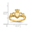 Gold Polished Claddagh Rings