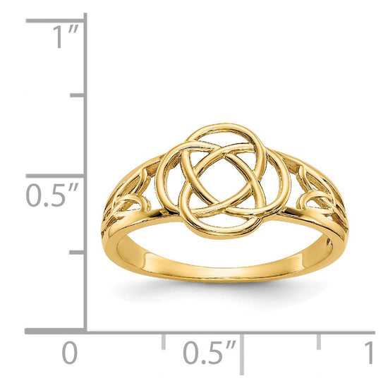 Gold Polished Celtic Knot Rings