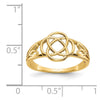 Gold Polished Celtic Knot Rings