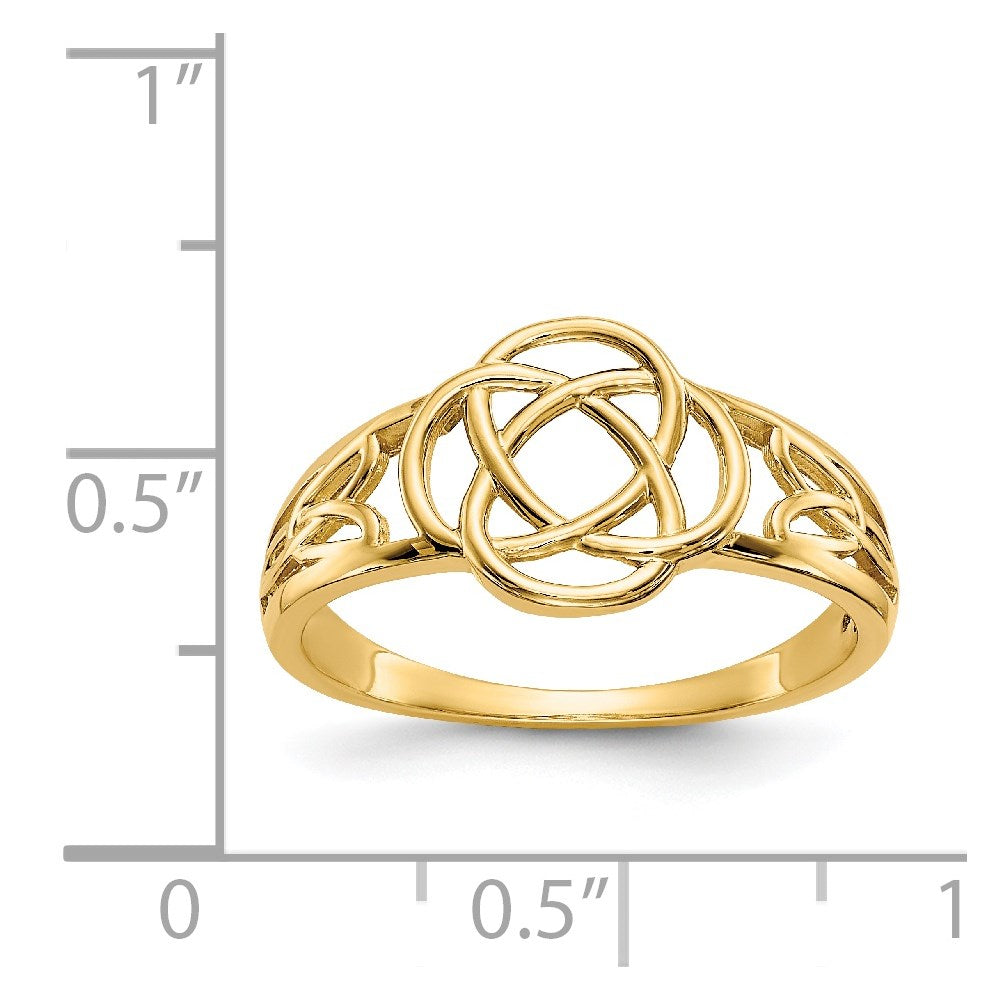 Gold Polished Celtic Knot Rings