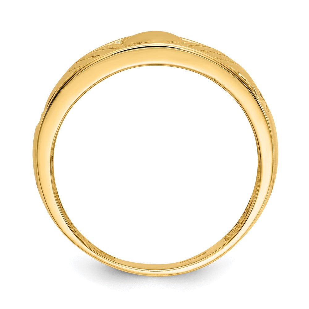 Gold Polished Claddagh Rings