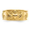 Gold Polished Claddagh Rings