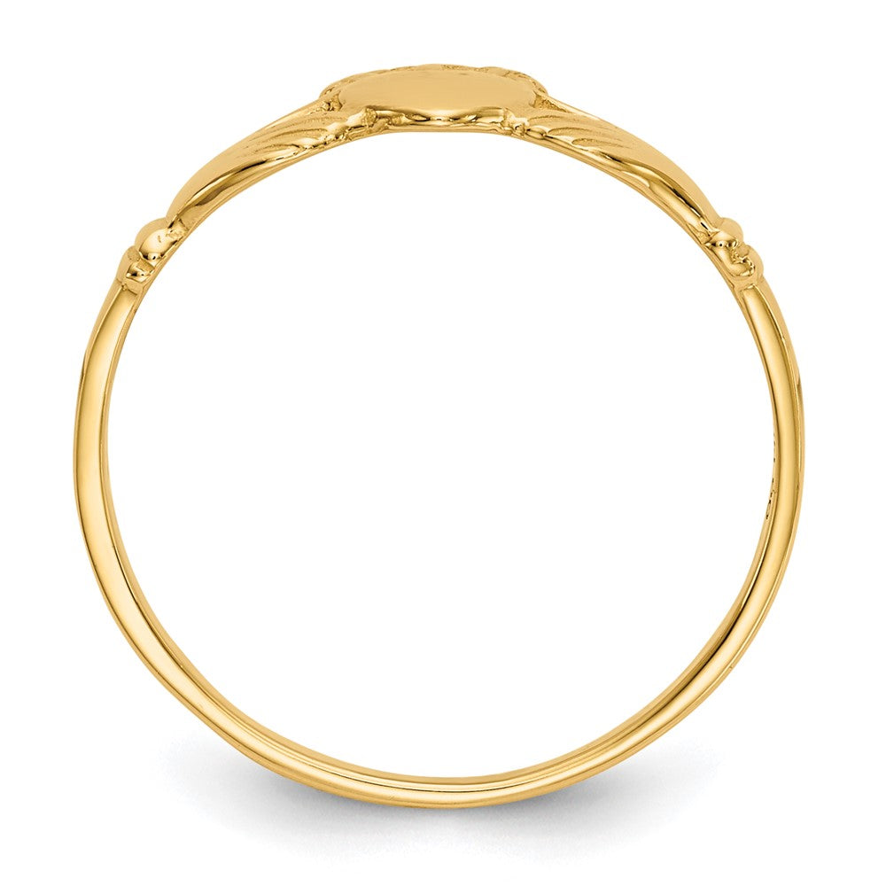 Gold Polished Claddagh Rings