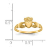 Gold Polished Claddagh Rings