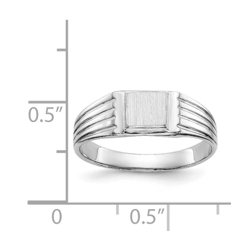 Gold Polished Children's Signet Rings