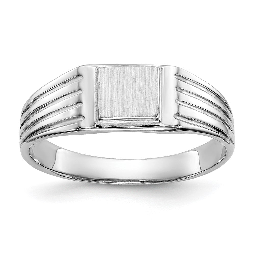 Gold Polished Children's Signet Rings