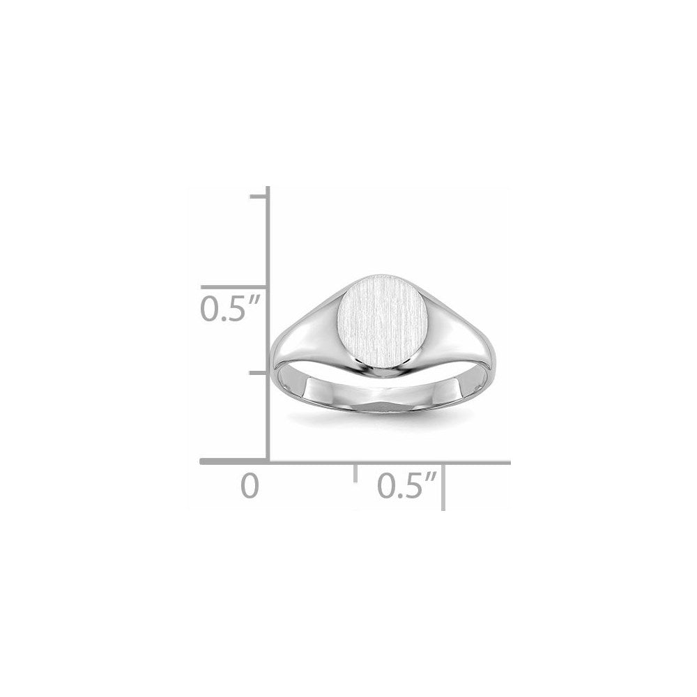 Gold Polished Children's Signet Rings