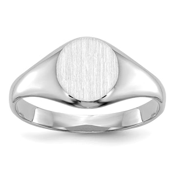 Gold Polished Children's Signet Rings