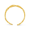 Gold Polished Swirl Toe Rings
