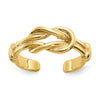 Gold Polished Infinity Toe Rings