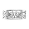 Gold Polished Flower Toe Ring