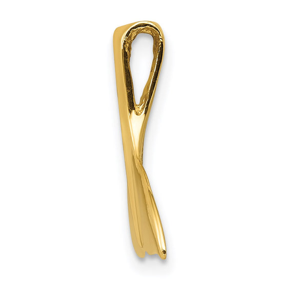 Gold Polished Whale Tail Pendants
