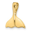 Gold Polished Whale Tail Pendants