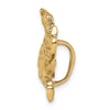 14k Large Blue Crab Omega Slide