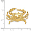 14k Large Blue Crab Omega Slide