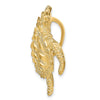14k Large Sea Turtle Omega Slide
