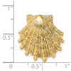 Gold Polished Sea Shell Pendants